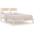 Estructura de cama de madera maciza de pino 200x200