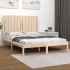 Estructura de cama madera maciza 120x190