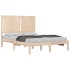 Estructura de cama madera maciza 120x190