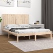 Estructura de cama madera maciza de pino 140x200 cm