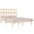 Estructura de cama madera maciza de pino 135x190