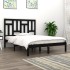 Estructura de cama madera maciza de pino negro 120x200