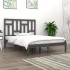 Estructura de cama madera maciza de pino gris 120x200