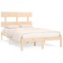 Estructura de cama de madera maciza 140x200