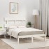 Estructura de cama de madera maciza pino blanca 160x200