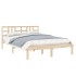 Estructura de cama de madera maciza 160x200