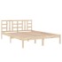 Estructura de cama de madera maciza 160x200