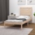 Estructura de cama de madera maciza 100x200