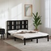 Estructura de cama madera maciza de pino negro 120x200 cm