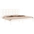 Estructura de cama madera maciza de pino blanco 200x200