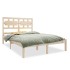 Estructura de cama madera maciza 120x190