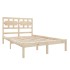 Estructura de cama madera maciza 120x190