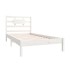 Estructura de cama madera maciza de pino blanco 100x200