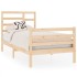 Estructura de cama madera maciza 75x190