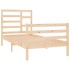 Estructura de cama madera maciza 75x190