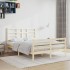 Estructura de cama madera maciza 140x200