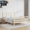 Estructura de cama madera maciza 140x200 cm