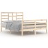 Estructura de cama madera maciza 140x200