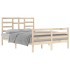 Estructura de cama madera maciza 140x200