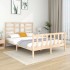 Estructura de cama madera maciza 120x190