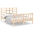 Estructura de cama madera maciza 120x190