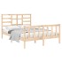 Estructura de cama madera maciza 120x190