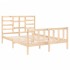 Estructura de cama madera maciza 120x190