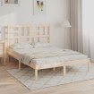 Estructura de cama madera maciza 140x200 cm