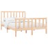 Estructura de cama madera maciza de pino 140x190