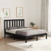 Estructura de cama madera maciza de pino negro 120x200 cm