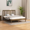 Estructura de cama madera maciza marrón miel 140x200 cm