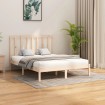 Estructura de cama de madera maciza 160x200 cm