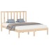 Estructura de cama de madera maciza 160x200