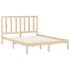 Estructura de cama de madera maciza 160x200