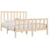 Estructura de cama madera maciza 120x200