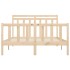 Estructura de cama de madera maciza de pino 160x200