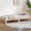 Sofá cama extraíble madera maciza de pino 2x(90x190) cm