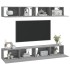 Muebles de TV 4 piezas gris Sonoma 100x30x30