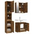 Set de muebles baño 3 pzas madera contrachapada roble