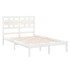 Estructura de cama madera maciza de pino blanca 120x200