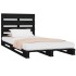 Estructura de cama madera maciza de pino negro 100x200