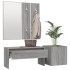 Set de muebles de recibidor madera contrachapada gris