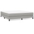 Estructura de cama box spring tela gris claro 160x200