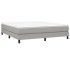 Estructura de cama box spring tela gris claro 160x200