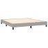 Estructura de cama box spring tela gris claro 160x200