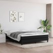 Estructura de cama box spring tela negro 160x200 cm