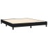 Estructura de cama box spring tela negro 160x200