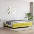 Estructura de cama box spring tela verde 200x200