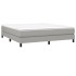 Estructura de cama box spring tela gris claro 180x200