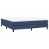 Estructura de cama box spring tela azul 160x200